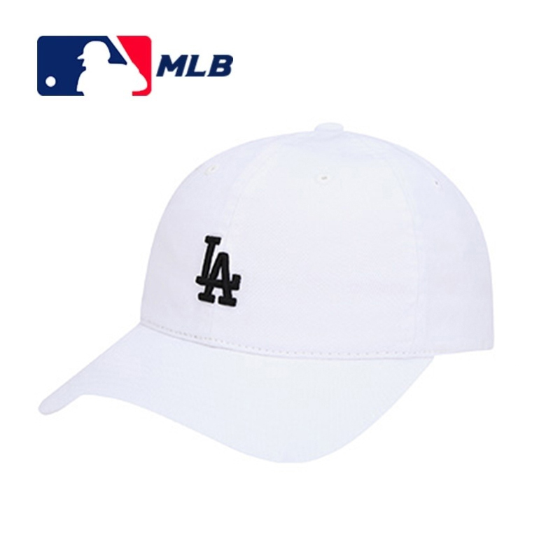 MLB棒球帽77系列软顶白色黑标正面小LA 32CP77931-07W·软顶白色黑标正面小LA