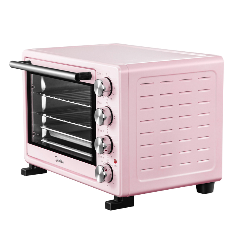 美的（Midea）PT25A0 家用多功能电烤箱 25L 上下独立控温·粉色·粉色