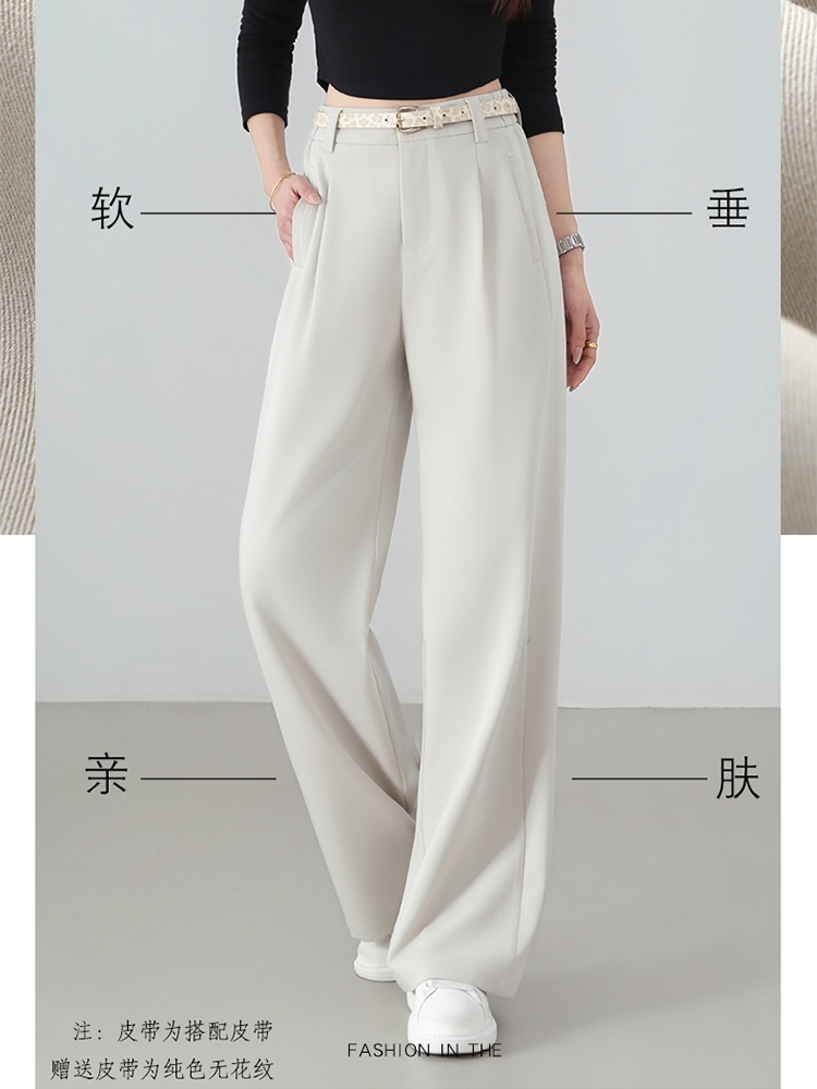 【品牌工厂出品】和顺圣早秋醋酸天丝羊毛阔腿裤26016·米杏色