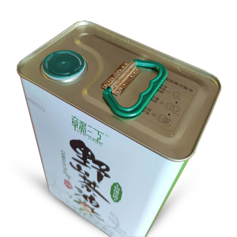 赣江野山茶油3.7L铁桶装