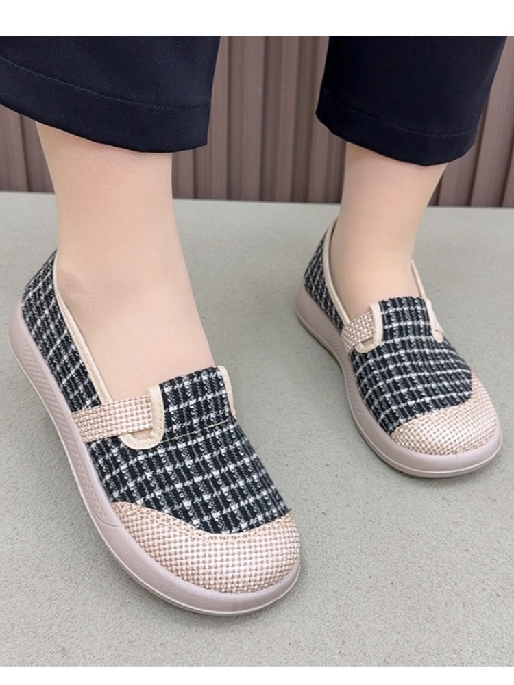 京昇女轻便小香风透气渔夫鞋1553·黑色