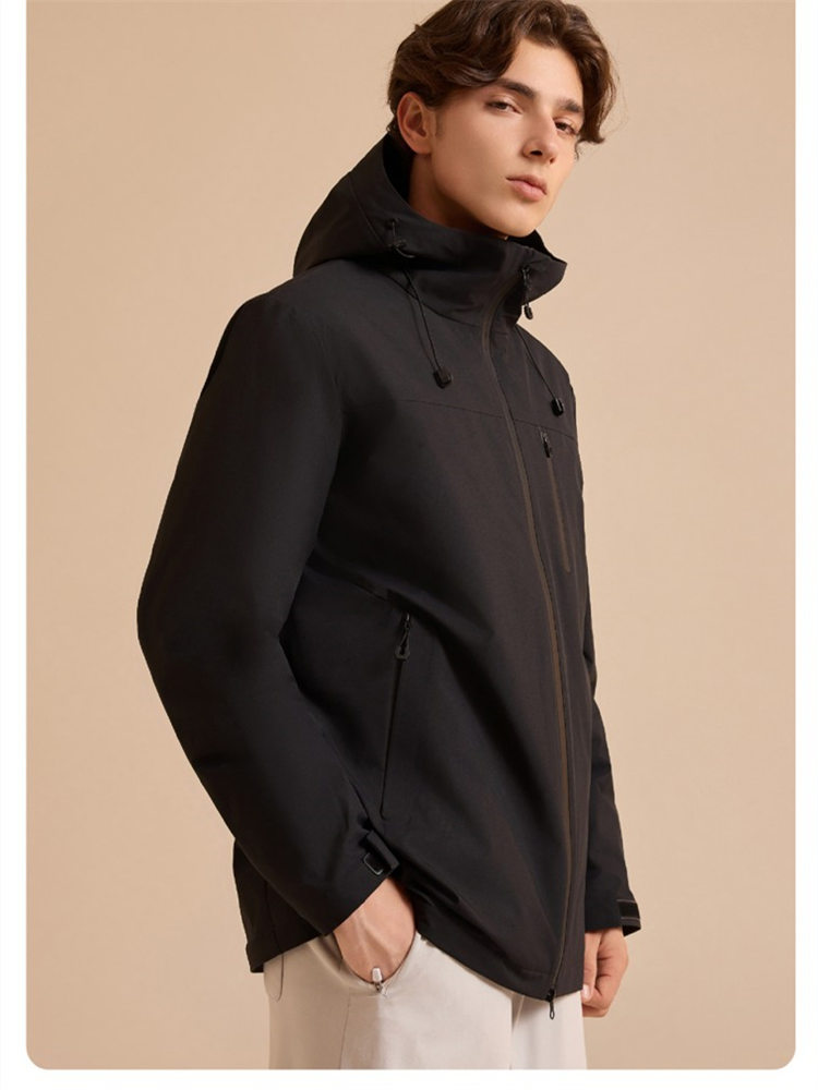 天幕黑金羊毛风壳衣-男款·夜钛黑