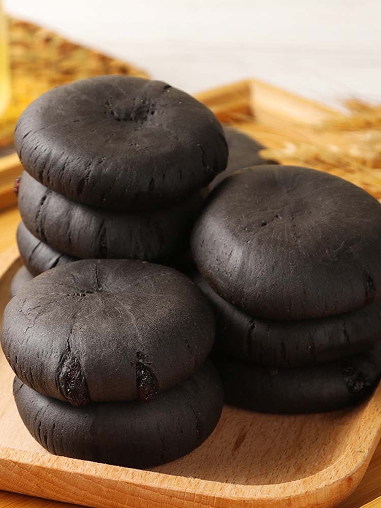 【无蔗糖】五黑桑葚紫米饼250克*5袋