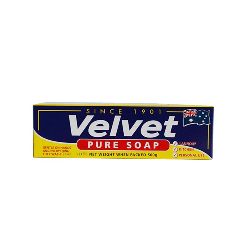 澳洲进口VELVET超能洗衣护肤皂500g*2盒 (共八块皂）