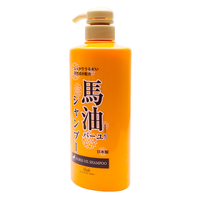 日本Loshi北海道马油洗发水600ml