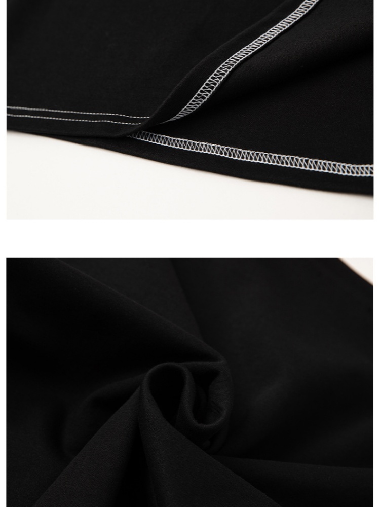 【90棉】凯诗帕宽松中袖T恤6433·黑色