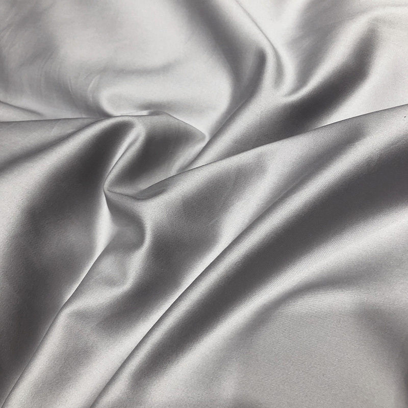 雅鹿120支纯棉贡缎被套·银灿灰