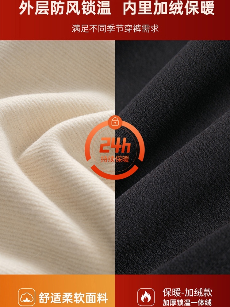 【大牌代工厂出品】和顺圣加厚绒桑蚕丝羊毛直筒裤2980·深灰色