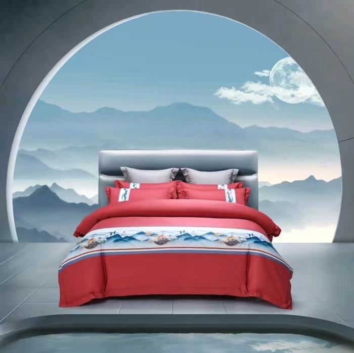 维众印花四件套·梦华椂-红