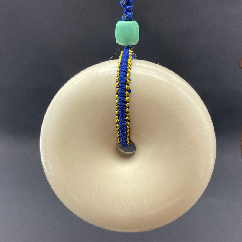 泓铭珠宝猛犸象牙5a冰料大平安扣