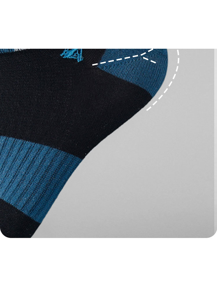 七匹狼男士全棉户外船袜纯棉短袜短筒袜80499·混色5双