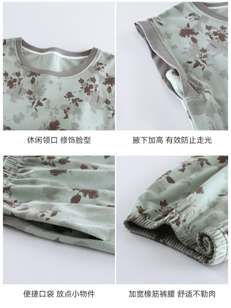 【100棉带胸垫】安曼无袖七分裤家居服AZ26-B46105·AZ26-B46108