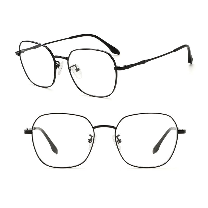 骊佳LJGOOD防蓝光眼镜时尚钛架眼镜框平光镜可配近视2533·黑色