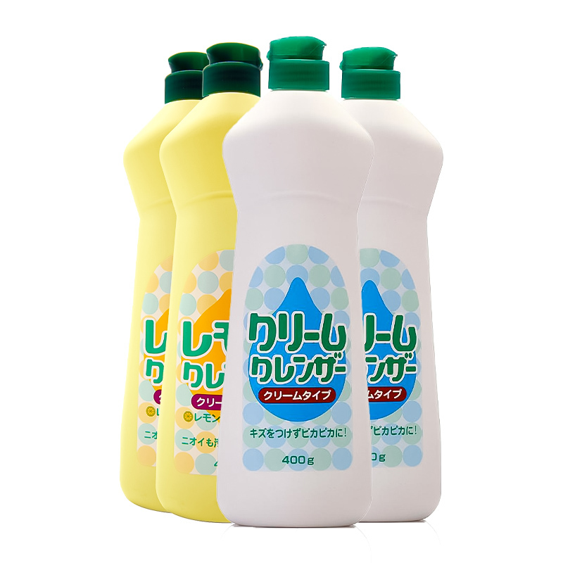 【限时抢】日本进口神户物产乳液状清洁剂400ml*4瓶（无香型  柠檬香型混发）