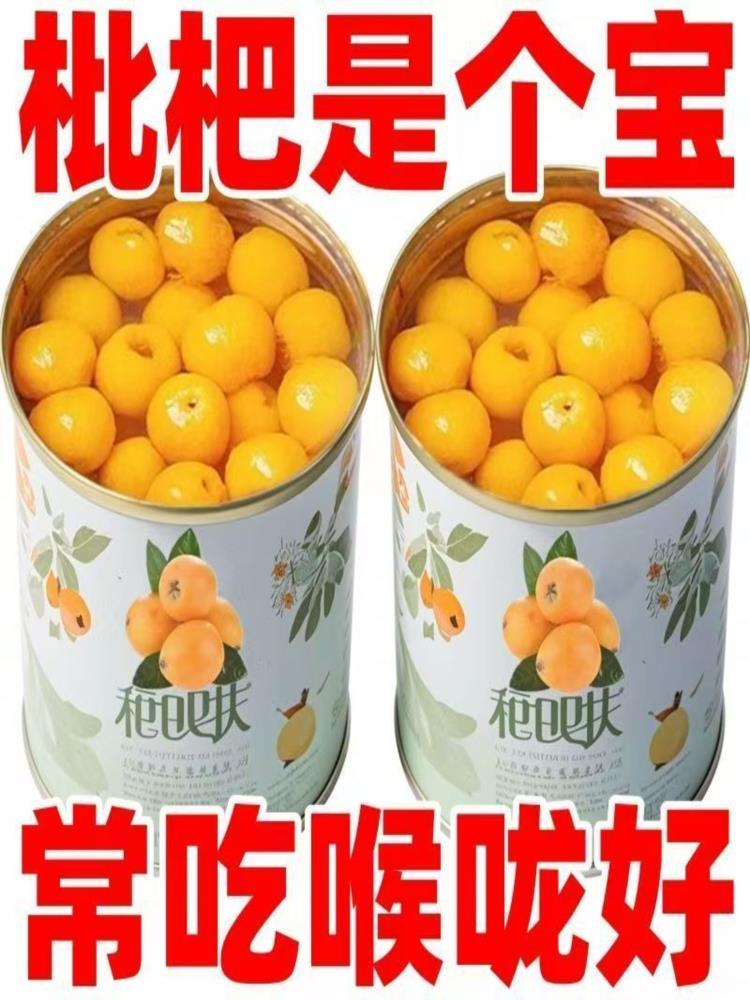 高山枇杷罐头 5罐 新鲜特极现摘大果 新日期罐头 312g/罐