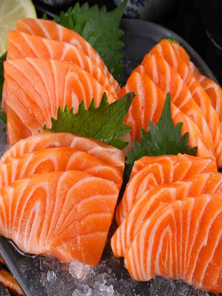 三文鱼中段 200g*2盒 去皮切片 刺身生鱼片 冷冻冰鲜（送芥末酱油）