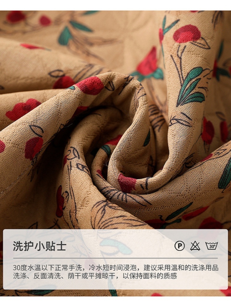 底蕴碎花翻领外套J251W603·绿花