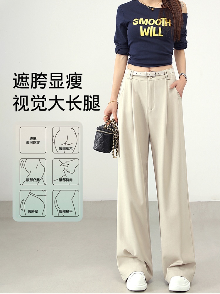 【大牌代工厂出品】和顺圣春秋天丝醋酸休闲阔腿裤26011·黑色