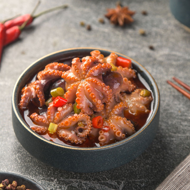 【麻辣八爪鱼4罐装忆海记即食捞汁海鲜罐头】-惠买-正品拼团上惠买