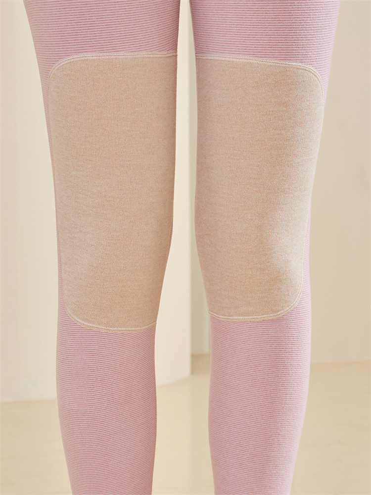 纤丝鸟女士磨绒护膝裤-2条组·紫色