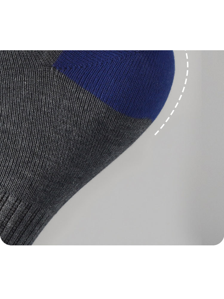 七匹狼男士全棉户外船袜纯棉短筒运动袜子透气B80841·混色6双