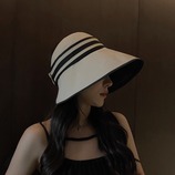 三道杠帽-米白色