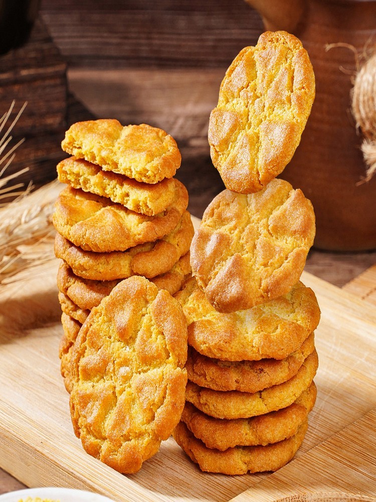 无蔗糖茯苓小米铁棍山药桃酥500g【手提礼盒】*2件