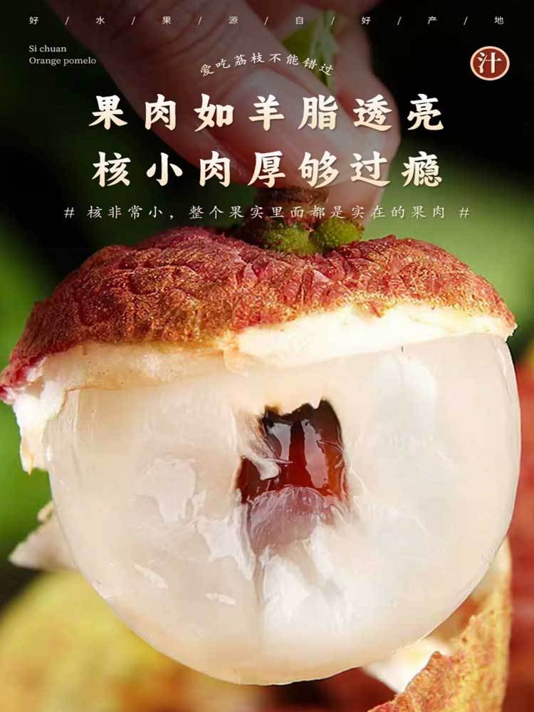 海南-新鲜妃子笑荔枝4.5-5斤装(顺丰快递）