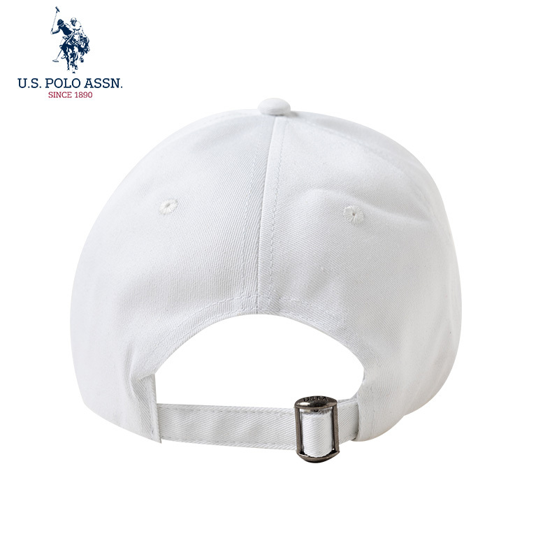 U.S.POLO ASSN.男女同款热销经典可调节四季棒球帽045·白色