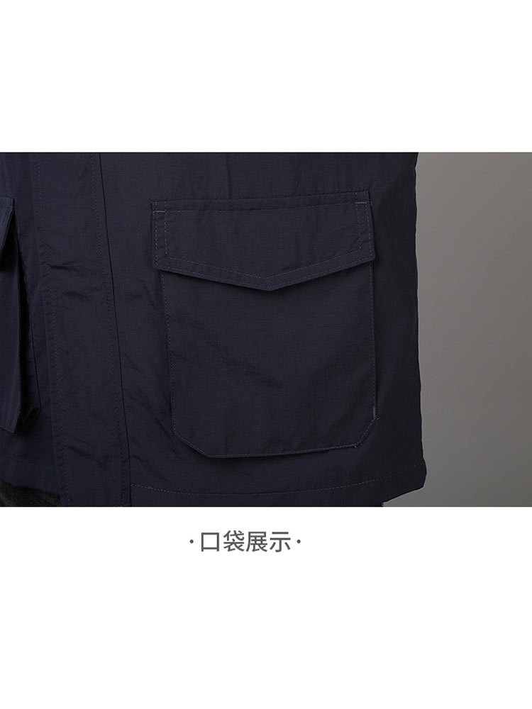JEEP 夹克男中年装外衣工装秋款外套HL7167·深蓝色
