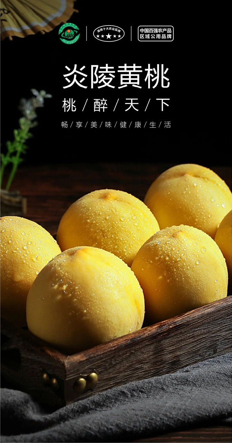 【源头生鲜水果】正宗炎陵黄桃高山金凤黄桃5斤装新鲜现摘现发·天然