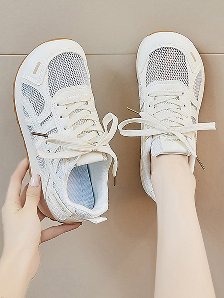 2025潮牌休闲网面运动鞋·米色