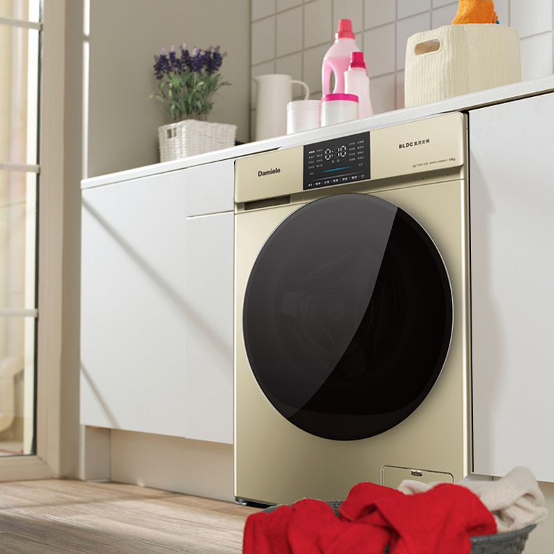 达米尼金色升级款10KG变频一级洗烘一体机