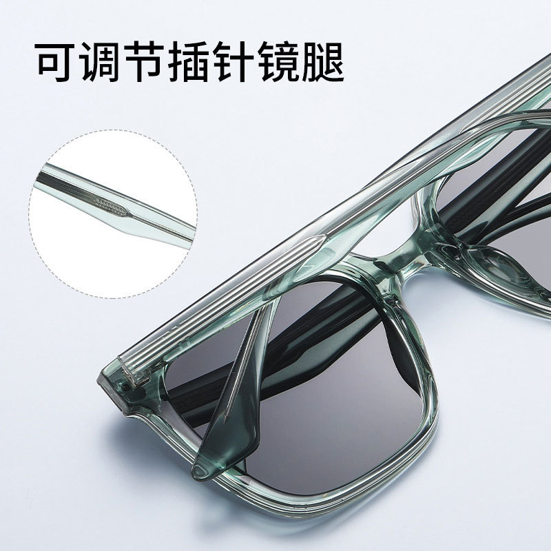 柔派GM同款大框防晒偏光墨镜太阳镜TR7507#·透灰