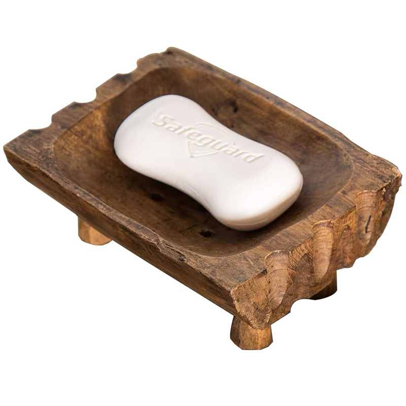 百年许氏 创意木质香皂盒置物架·高脚