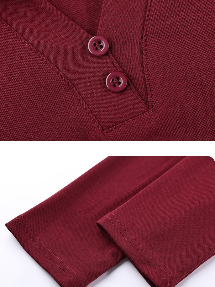 【92精梳棉】轩凌子简约翻领T恤S82530144·安可拉红