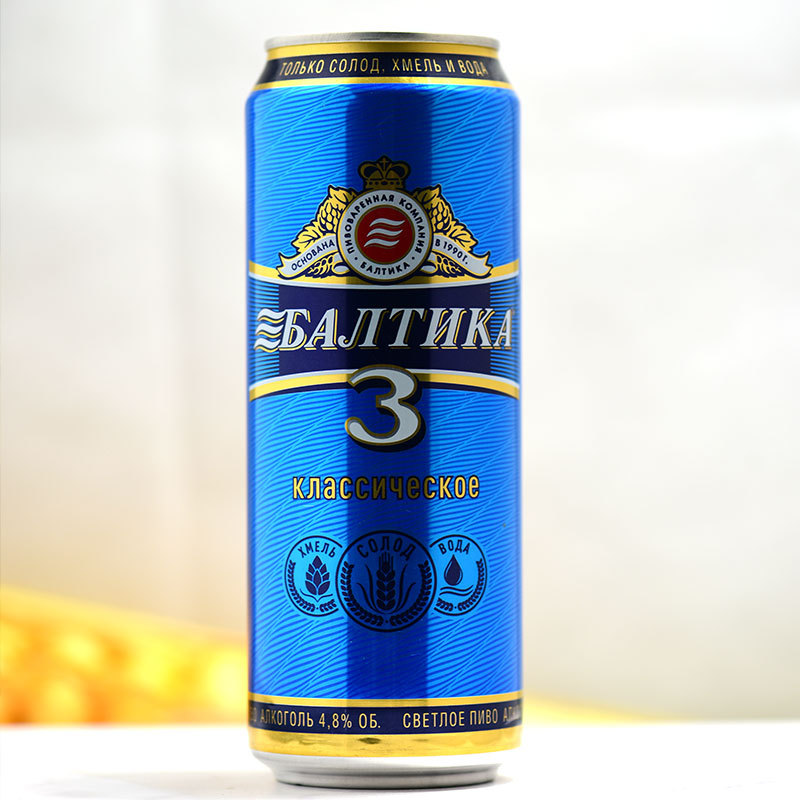 波罗的海3号听装啤酒450ml12瓶
