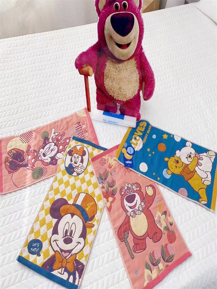 【优柔优】迪士尼正版授权纯棉提花毛巾组合8条