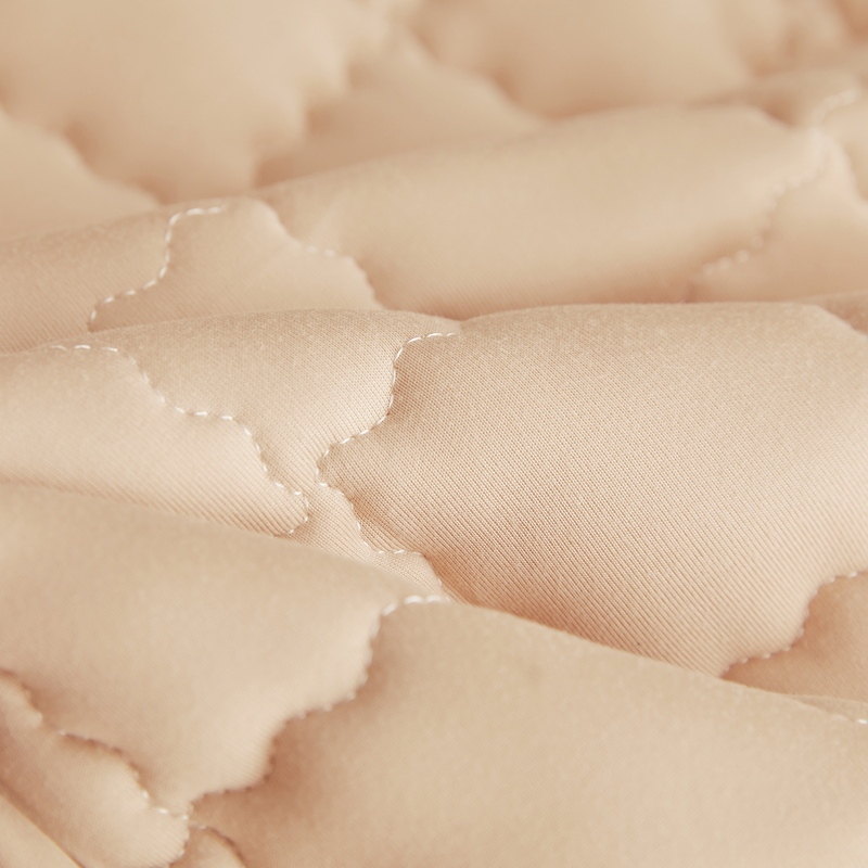  2023新款A类大豆抗 菌防螨夹棉防水保护垫床垫·卡其