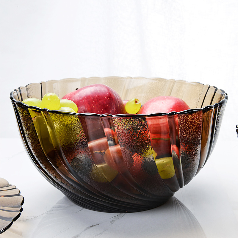 DURALEX 多莱斯法国进口钢化玻璃欧式汤碗面碗沙拉碗大号1只装2600ml·咖啡色