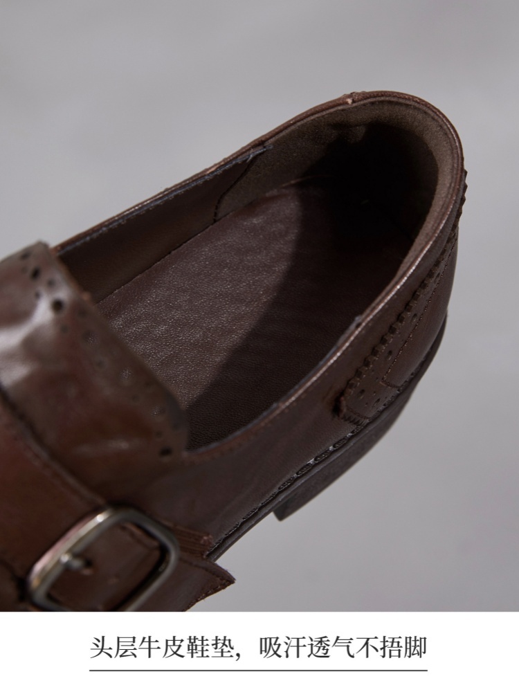 【手抓纹头层牛皮】至美轻软流苏乐福鞋ZM269052·棕色