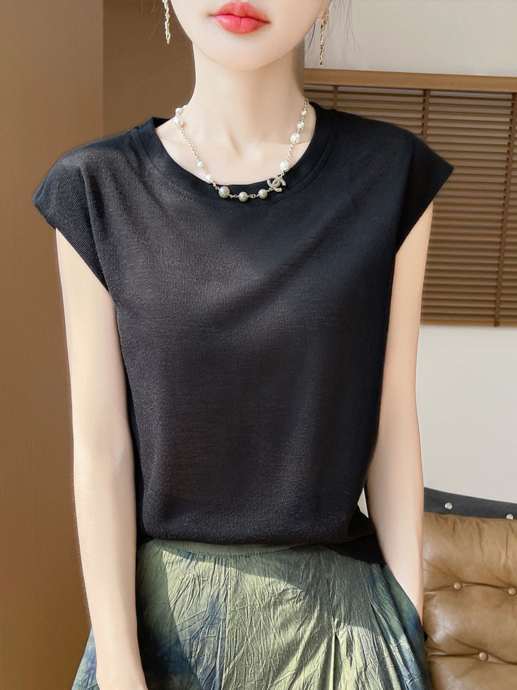 【爆款特价】凉爽透气莱赛尔天丝宽松飞袖百搭上衣·胭脂红