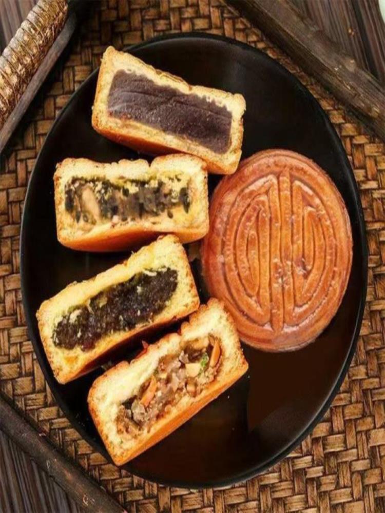 【混合口味】蛋月烧月饼 30包 枣肉味+蛋黄味+黑芝麻味+五仁味