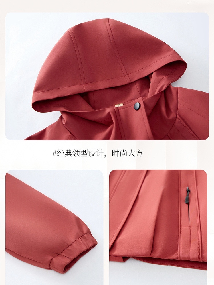 底蕴连帽短款夹克外套J253W180·卡其色