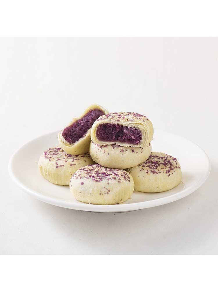 无蔗糖燕麦紫薯芋泥饼10个装（2袋，约600g）·粗粮糕点