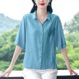 9839蕾丝口袋蓝色