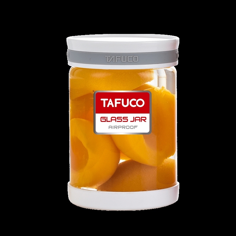 泰福高食品密封耐热玻璃罐两件套·白色/7810
