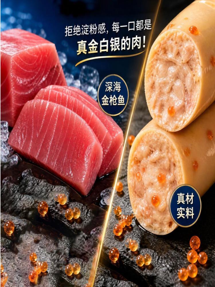 黄鳍金枪鱼肠 300g*2袋 肉肠火腿即食美味海味食品