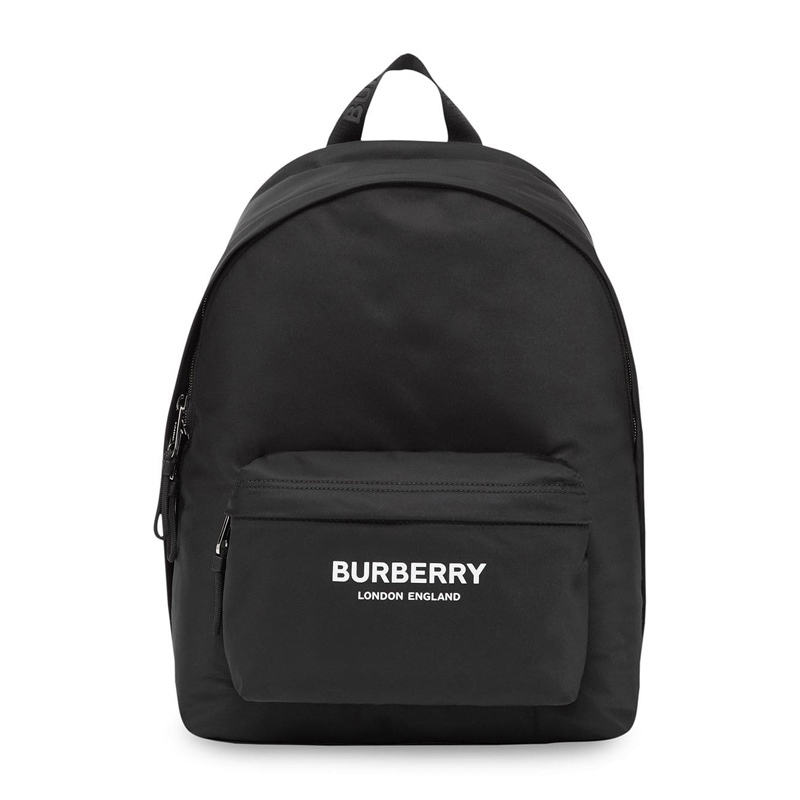 burberry 巴宝莉 男士黑色徽标印花econyl背包 8021084
