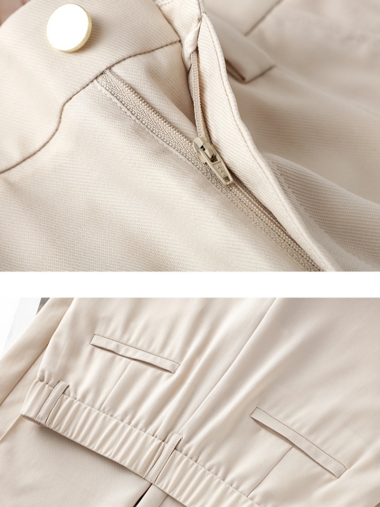 【大牌代工厂出品】和顺圣天丝窄版阔腿裤3019·藏青色